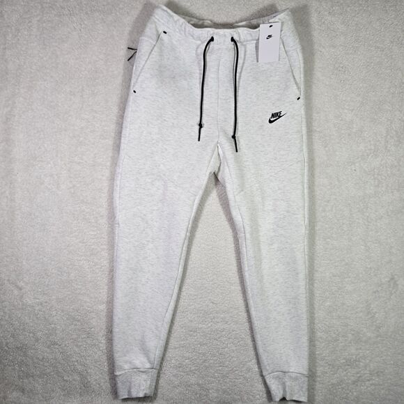Nike Sportswear Mens Medium Tech Fleece Pants Joggers Grey Heather HV0959-051 M - Picture 1 of 8